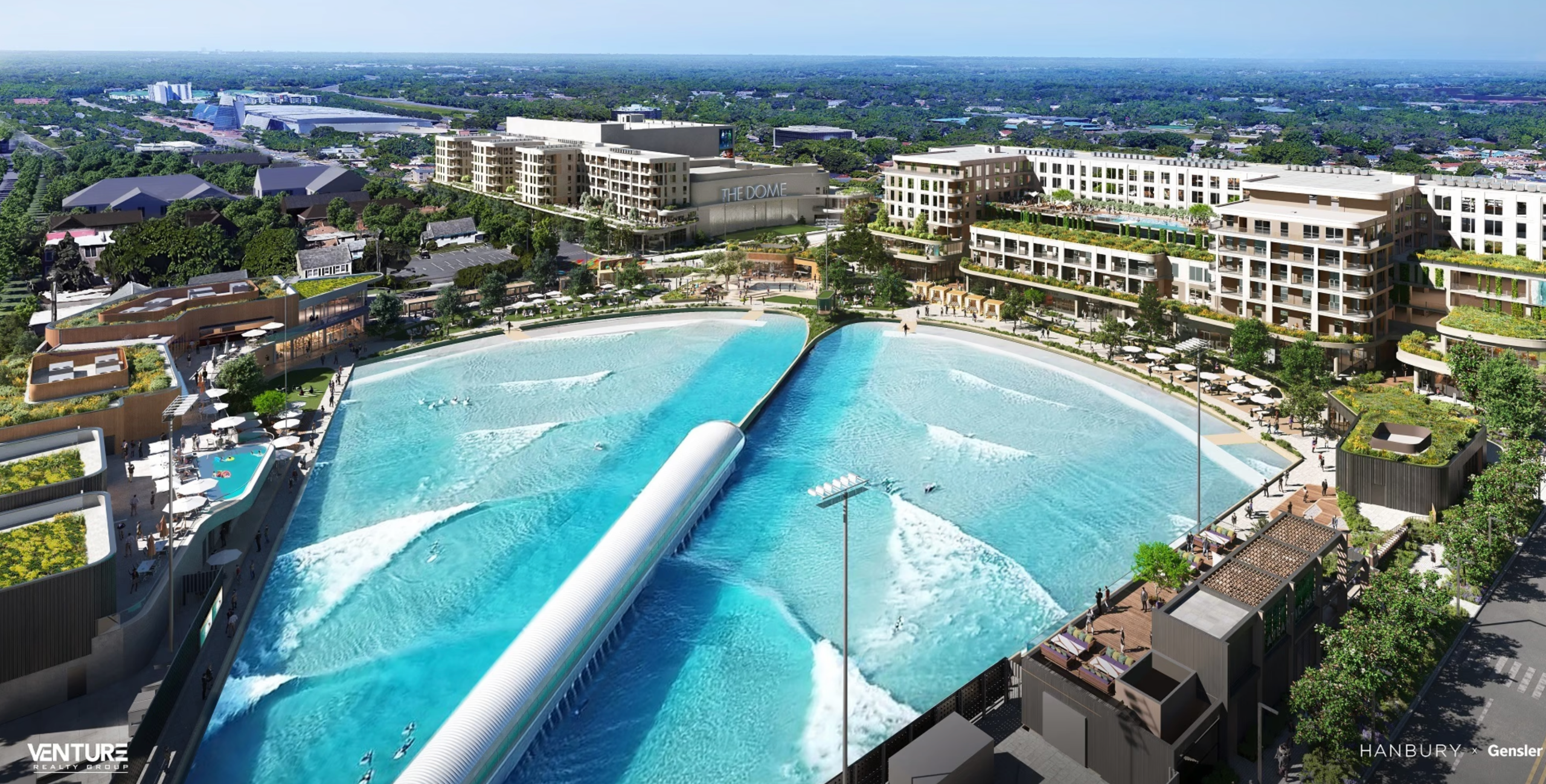 Community of surfers enjoying the lineup together