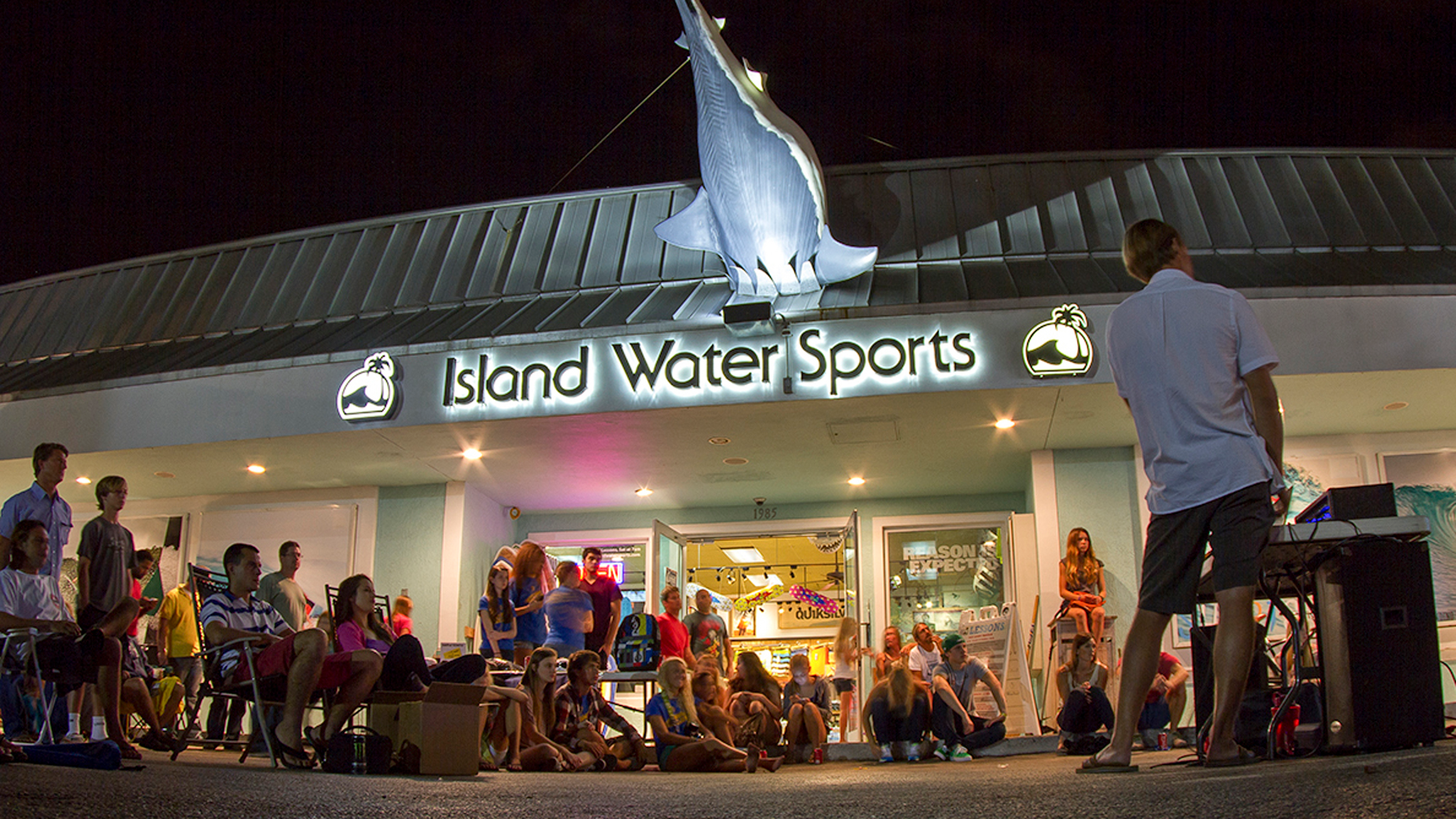 Surf action at a Wavegarden-powered lagoon